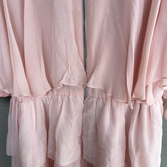 Alice + Olivia Pink Ruffle Mini Dress - Picture 8 of 9